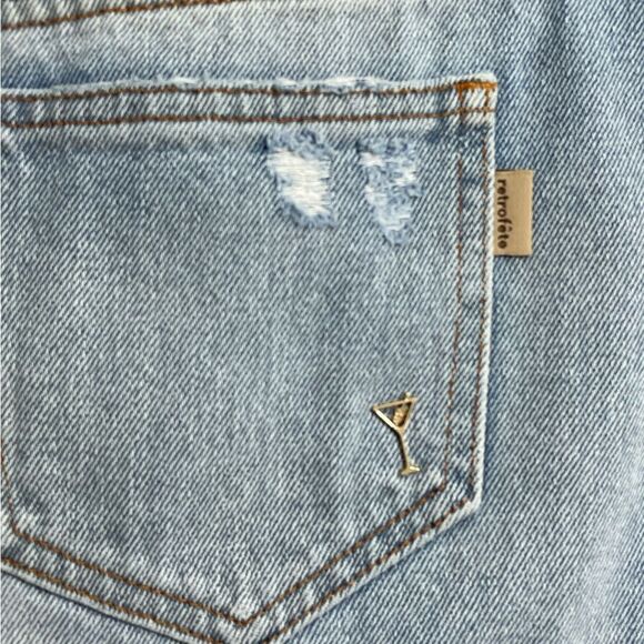 NWT Retrofete Darlinda Mini Micro Denim Jean Skirt Women's Size SMALL - Picture 10 of 12